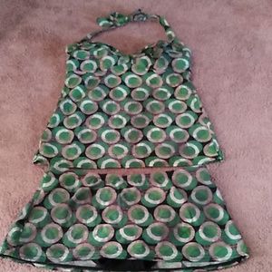 Kenneth  Cole bathing suite 8 green gray black